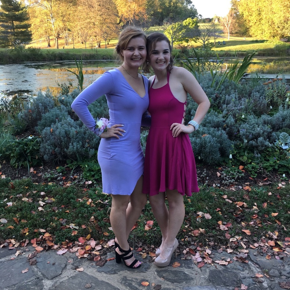 Lilac Long-Sleeve BodyCon dress